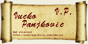 Vučko Panjković vizit kartica